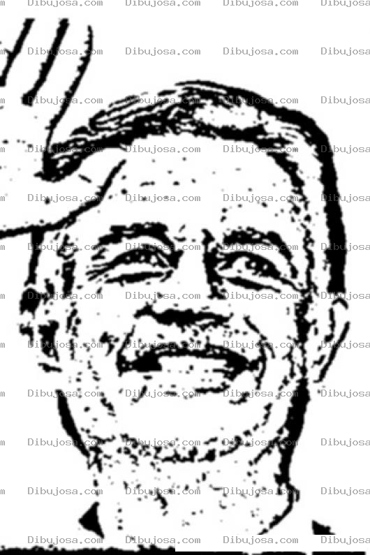 Dibujo para colorear Dibujo De Oscar Berger Perdomo Expresidente De Guatemala Para Colorear