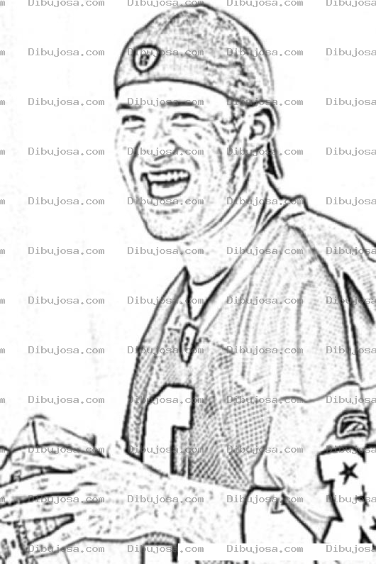 Dibujo para colorear Tony Romo Ufc Player Coloring Page