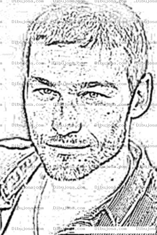 Dibujo para colorear Andy Whitfield Protagonista De Spartacus Murio 11 Septiembre 2011 Dibujo Para Colorear