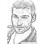 Dibujo para colorear Andy Whitfield Protagonista De Spartacus Murio 11 Septiembre 2011 Dibujo Para Colorear