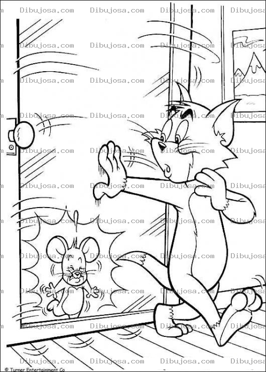 Dibujo para colorear Tom y Jerry Coloring