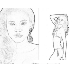 Dibujo para colorear Miss Universo 2011 Leila Lopes Miss Angola En Dibujo Para Pintar Y Colorear