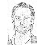 Dibujo para colorear Alexander Skarsgard Coloring Page
