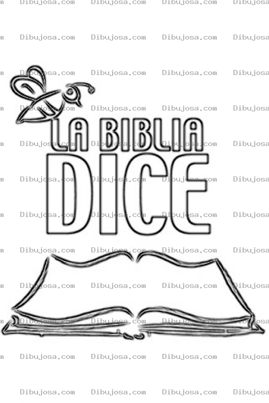 Dibujo para colorear La Biblia Dice Para Colorer Y Pintar