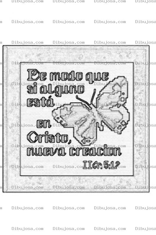 Dibujo para colorear II Corintios 5 17