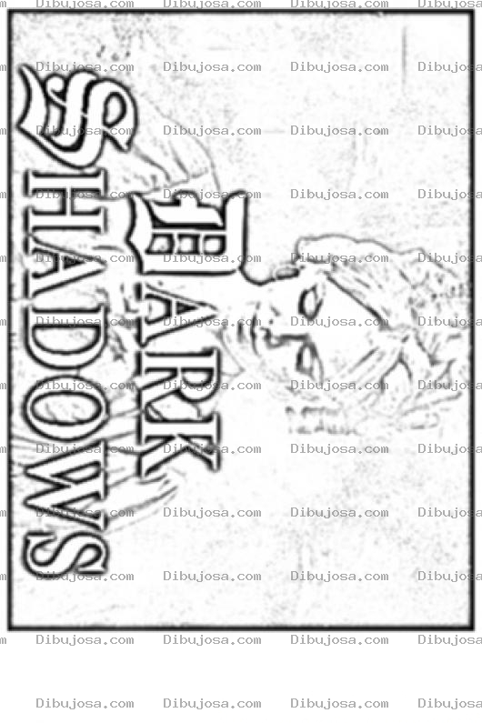 Dibujo para colorear Pelicula Dark Shadows Sombras Oscuras Para Colorear Y Pintar
