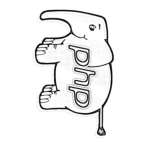 Dibujo para colorear Logo De Php Para Colorear Y Pintar