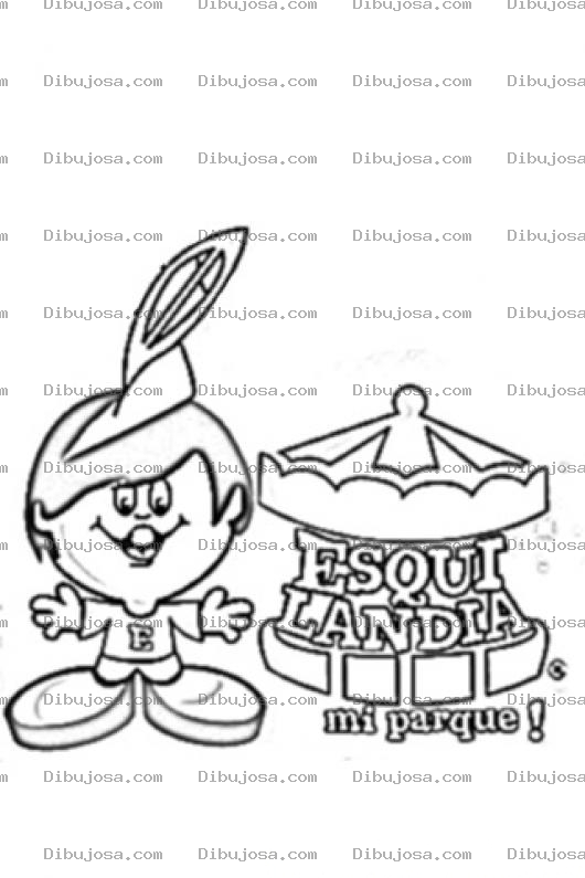 Dibujo para colorear Esquilandia Guatemala Parque Infantil De Juegos Mecanicos De Los 80 Para Colorear