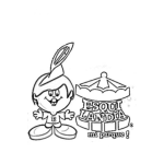 Dibujo para colorear Esquilandia Guatemala Parque Infantil De Juegos Mecanicos De Los 80 Para Colorear
