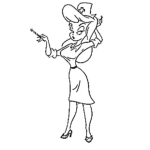 Dibujo para colorear Hola Enfermera Para Colorear