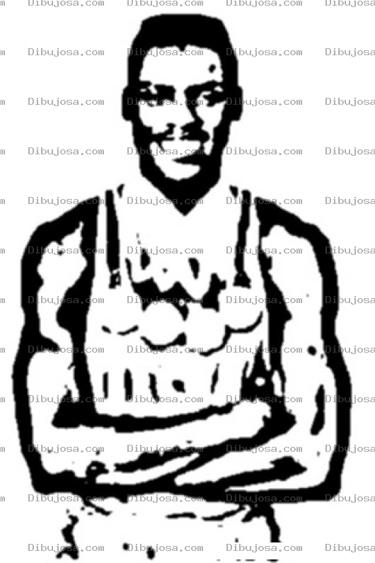 Dibujo para colorear Dibujo De Carl Lewis Para Colorear Y Pintar