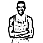 Dibujo para colorear Dibujo De Carl Lewis Para Colorear Y Pintar