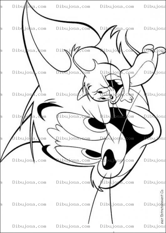 Dibujo para colorear Colorear a Tom y Jerry como amigos