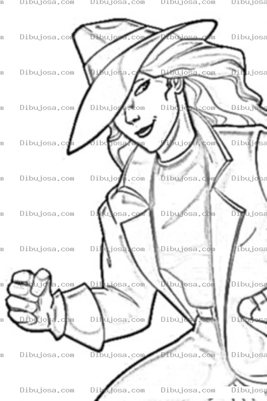 Dibujo para colorear Donde En El Mundo Esta Carmen Sandiego Para Colorear