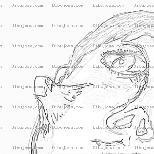 Dibujo para colorear Grano Barro Espinilla En La Mejilla Para Colorear