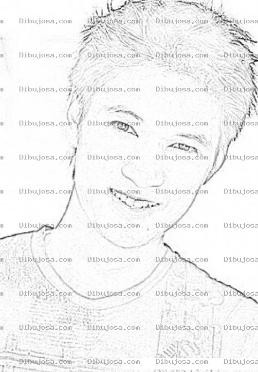 Dibujo para colorear Harry Shum Junior Para Pintar Y Colorear