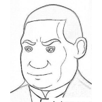 Dibujo para colorear Dibujo Para Colorear De Benito Juarez Quien Dijo El Respeto Al Derecho Ajeno Es La Paz