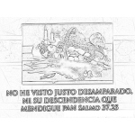 Dibujo para colorear No He Visto Justo Desamparado Ni Su Simiente Que Mendigue Pan Salmo 37 25 Para Pintar Y Colorear