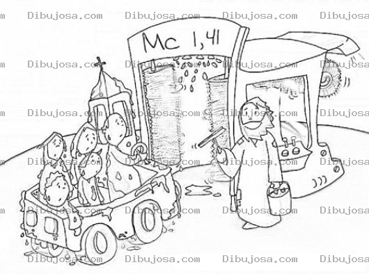 Dibujo para colorear El Carwash De Jesus Para Pintar Y Colorear Jesus Puede Limpiar Tus Pecados