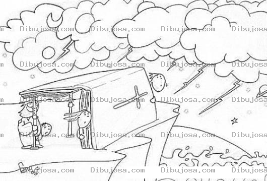 Dibujo para colorear Dios Es Refujio En Tiempo De Tormenta Dibujo Para Colorear