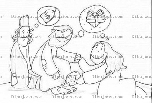 Dibujo para colorear Dibujo De La Mujer Que Derramo Perfume En Jesus