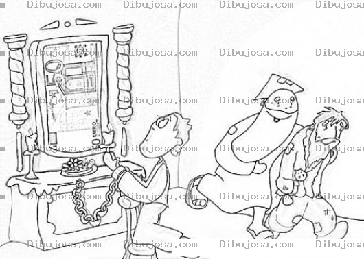 Dibujo para colorear Idolo Del Dinero Para Pintar Y Colorear
