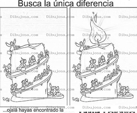 Dibujo para colorear Encuentra La Unica Diferencia En El Dibujo Para Pintar Y Colorear