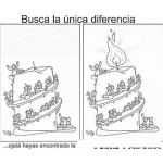 Dibujo para colorear Encuentra La Unica Diferencia En El Dibujo Para Pintar Y Colorear