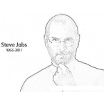 Dibujo para colorear Dibujo De Steve Jobs Fundador De Apple Quien Murio El 5 De Octubre Del 2011