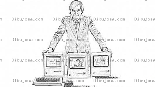 Dibujo para colorear Stevjobs Cuando Era Joven Dibujo Para Pintar Y Colorear