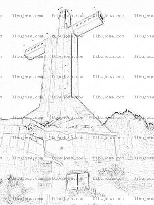 Dibujo para colorear Cruz De Coquimbo Chile Para Pintar Y Colorear