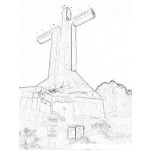 Dibujo para colorear Cruz De Coquimbo Chile Para Pintar Y Colorear