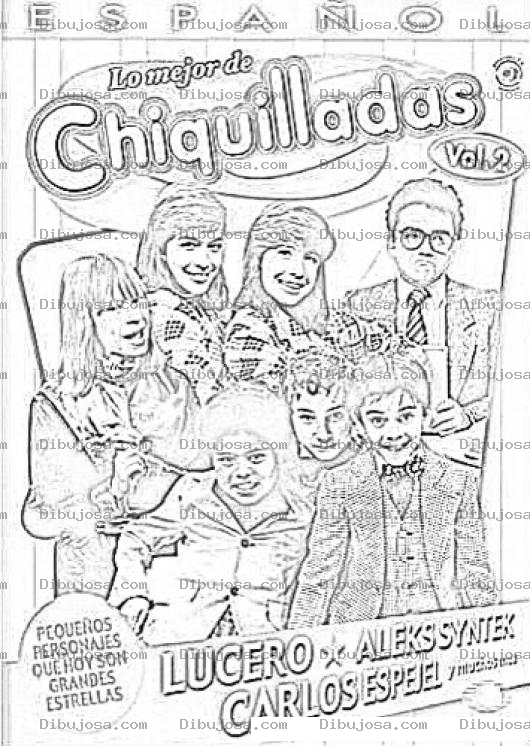 Dibujo para colorear Chiquilladas Para Pintar Y Colorear Online