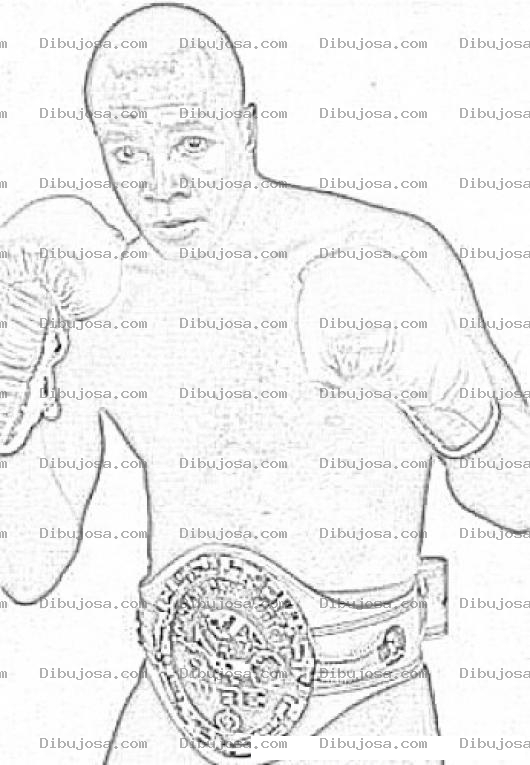 Dibujo para colorear Sugar Ray Leonard Coloring Page Para Pintar Y Colorear