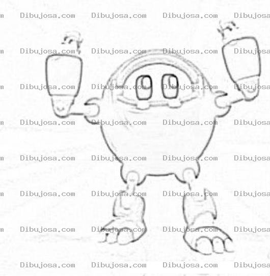 Dibujo para colorear Robot Aul De Mecanimales Para Pintar Y Colorear