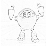 Dibujo para colorear Robot Aul De Mecanimales Para Pintar Y Colorear