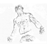 Dibujo para colorear Luis Ciraiz Guatemala Dibujo de LuisCiraiz El Mejor Luchador De Mma En Guatemala Para Pintar Y Colorear
