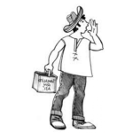 Dibujo para colorear El Tamalero Mexicano Para Pintar Y Colorear