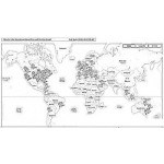 Dibujo para colorear Dibujo De Un Mapa De Visitas Para Pintar Y Colorear