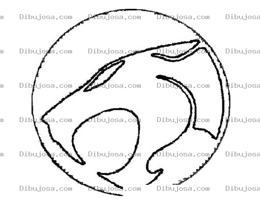 Dibujo para colorear Logo De Thundercats Para Pintar Y Colorear