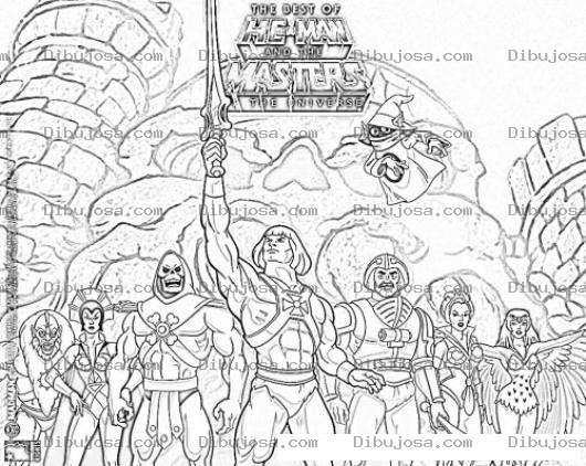 Dibujo para colorear Colorear A Heman Y Los Amos Del Universo