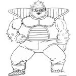 Dibujo para colorear Dibujo De Dodoria De Dragonball Z Para Pintar Y Colorear