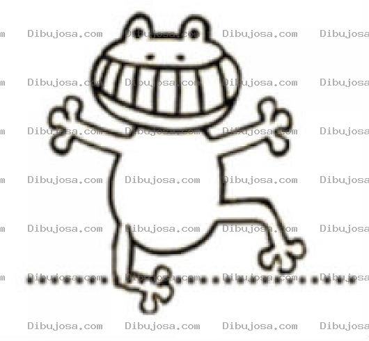 Dibujo para colorear Ranita Feliz Para Pintar Y Colorear