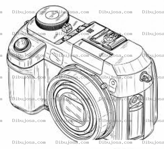 Dibujo para colorear Colorear Camara De Fotos
