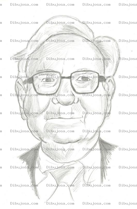 Dibujo para colorear Dibujo A Lapiz De Warren Buffet Para Pintar Y Colorear