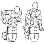 Dibujo para colorear Dibujo De Un Hombre Haciendo Ejercicios De Triceps Para Colorear