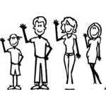 Dibujo para colorear Familia Para Pintar Y Colorear