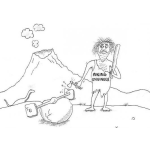 Dibujo para colorear Ingeniero Cavernicola Para Pintar Y Colorear