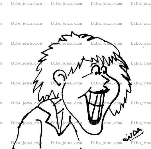 Dibujo para colorear Mujer Dientuda Para Pintar Y Colorear