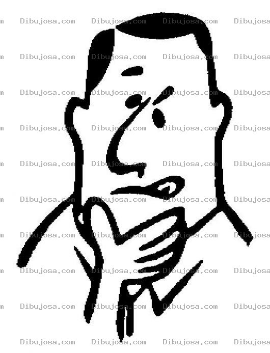 Dibujo para colorear Colorear Hombre Dudoso